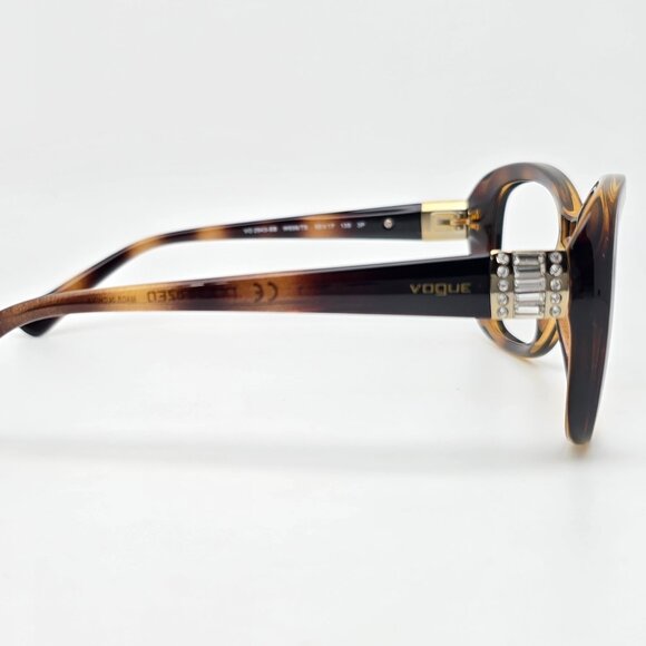 Vogue VO2943-SB W656/T5 Tortoise Rhinestone Sunglasses Frame w/ Case 55-17-135 - Picture 7 of 16